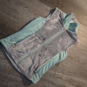 Champion Girls Small Gray Fleece Vest